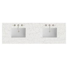 Load image into Gallery viewer, Renovate for Less Atlanta 72" Double Top, 3 CM Eternal Jasmine Pearl Silestone w/ Sink