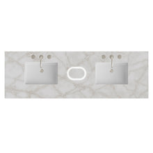 Load image into Gallery viewer, Renovate for Less Atlanta 72" Double Top, 3 CM Victorian Silver Silestone w/ Sink &amp; FreePower Wireless Charger