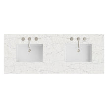 Load image into Gallery viewer, Renovate for Less Atlanta 60" Double Top, 3 CM Eternal Jasmine Pearl Silestone w/ Sink