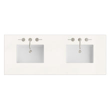 Load image into Gallery viewer, Renovate for Less Atlanta 60" Double Top, 3 CM White Zeus Silestone w/ Sink