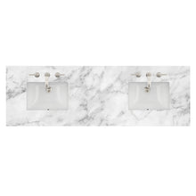 Load image into Gallery viewer, Renovate for Less Atlanta 72" Double 3 CM Top, Carrara White w/ Sink