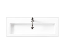 Load image into Gallery viewer, Renovate for Less Atlanta Composite Countertop 39.5" W x 15.4" D  Sink, White Glossy