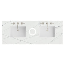 Load image into Gallery viewer, Renovate for Less Atlanta 60" Double Top, 3 CM Ethereal Noctis Silestone w/ Sink &amp; FreePower Wireless Charger