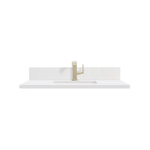 Load image into Gallery viewer, Renovate for Less Atlanta 36" Single Top, Single-Hole, 3 CM White Zeus Silestone w/ Backsplash &amp; Sink