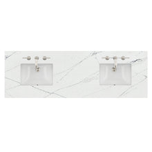 Load image into Gallery viewer, Renovate for Less Atlanta 72" Double Top, 3 CM Ethereal Noctis Quartz w/ Sink