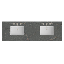 Load image into Gallery viewer, Renovate for Less Atlanta 72" Double Top, 3 CM Parisien Bleu Silestone w/ Sink