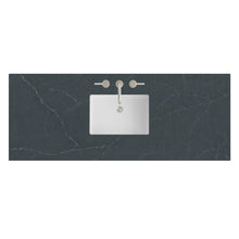 Load image into Gallery viewer, Renovate for Less Atlanta 60" Single Top, 3 CM Charcoal Soapstone Silestone w/ Sink
