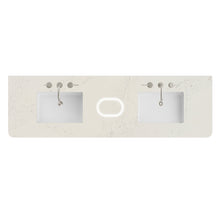 Load image into Gallery viewer, Renovate for Less Atlanta 72" Double Radius Cut Top, Widespread 3CM Siberian w/ Sink &amp; FreePower Wireless Charger