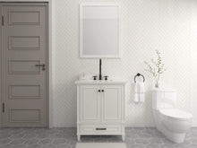 Load image into Gallery viewer, Windsor 29.5 in All Wood Vanity in Bright White - Cabinet Only - Bathroom Vanities Outlet
