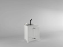 Load image into Gallery viewer, Windsor 29.5 in All Wood Vanity in Bright White - Cabinet Only - Bathroom Vanities Outlet