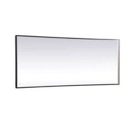 Elegant Decor 30 x 72 in. Pier LED Mirror with Adjustable Color Temperature in Black - Bathroom Vanities Outlet