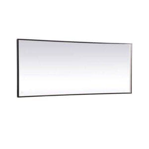 Elegant Decor 30 x 72 in. Pier LED Mirror with Adjustable Color Temperature in Black - Bathroom Vanities Outlet