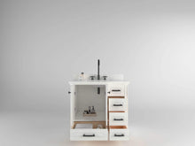 Load image into Gallery viewer, Windsor 35.5 Right Drawers in All Wood Vanity in Bright White - Cabinet Only - Bathroom Vanities Outlet