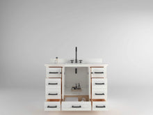 Load image into Gallery viewer, Windsor 47.5 in All Wood Vanity in Bright White - Cabinet Only - Bathroom Vanities Outlet