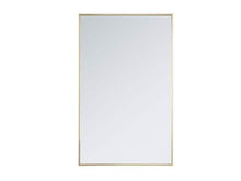 Load image into Gallery viewer, Elegant Decor Metal frame rectangle mirror 30 inch in Brass - Bathroom Vanities Outlet