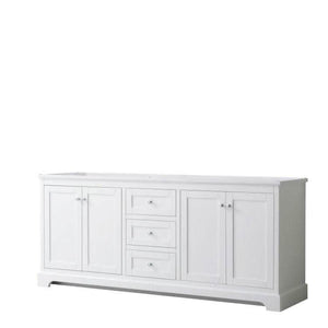 80" Avery Double Vanity in White - Bathroom Vanities Outlet