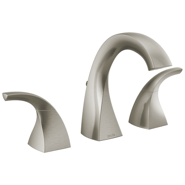 Delta Downing Spotshield Brushed Nickel 2-handle Widespread Faucet - Bathroom Vanities Outlet