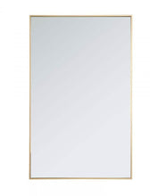 Load image into Gallery viewer, Elegant Decor Metal frame rectangle mirror 30 inch in Brass - Bathroom Vanities Outlet