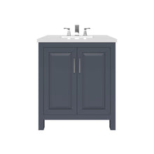 Load image into Gallery viewer, Kennesaw 29.5 inch Bathroom Vanity in Charcoal- Cabinet Only - Bathroom Vanities Outlet