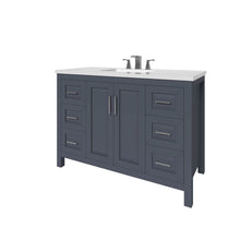 Load image into Gallery viewer, Kennesaw 47.5 inch Bathroom Vanity in Charcoal- Cabinet Only - Bathroom Vanities Outlet