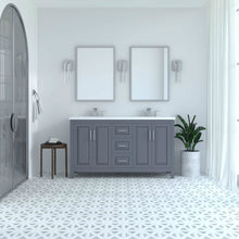 Load image into Gallery viewer, Kennesaw 59.5 inch Double Bathroom Vanity in Charcoal- Cabinet Only - Bathroom Vanities Outlet