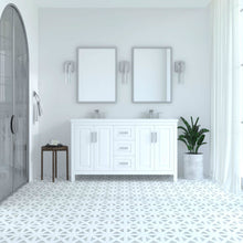 Load image into Gallery viewer, Kennesaw 59.5 inch Double Bathroom Vanity in White- Cabinet Only - Bathroom Vanities Outlet