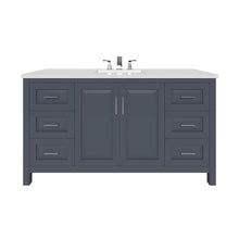 Load image into Gallery viewer, Kennesaw 59.5 inch Single Bathroom Vanity in Charcoal- Cabinet Only - Bathroom Vanities Outlet