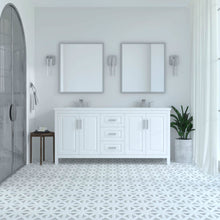 Load image into Gallery viewer, Kennesaw 71.5 inch Double Bathroom Vanity in White- Cabinet Only - Bathroom Vanities Outlet