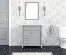 Load image into Gallery viewer, Kensington 29.5 Left in All Wood Vanity in Metal Gray - Cabinet Only - Bathroom Vanities Outlet