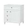 Kensington 29.5 Left Drawers in All Wood Vanity in Bright White - Cabinet Only - Bathroom Vanities Outlet