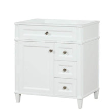 Load image into Gallery viewer, Kensington 29.5 Right Drawers in All Wood Vanity in Bright White - Cabinet Only - Bathroom Vanities Outlet