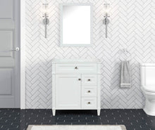 Load image into Gallery viewer, Kensington 29.5 Right Drawers in All Wood Vanity in Bright White - Cabinet Only - Bathroom Vanities Outlet