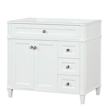 Load image into Gallery viewer, Kensington 35.5 Right Drawers in All Wood Vanity in Bright White - Cabinet Only - Bathroom Vanities Outlet