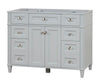 Kensington 41.5 in Solid All Vanity in Metal Gray - Cabinet Only - Bathroom Vanities Outlet