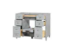 Load image into Gallery viewer, Kensington 41.5 in Solid All Vanity in Metal Gray - Cabinet Only - Bathroom Vanities Outlet