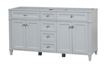 Load image into Gallery viewer, Kensington 59.5 Double in All Wood Vanity in Metal Gray - Cabinet Only - Bathroom Vanities Outlet