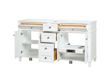 Load image into Gallery viewer, Kensington 59.5 Double in All Wood Vanity in Bright White - Cabinet Only - Bathroom Vanities Outlet