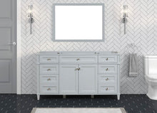 Load image into Gallery viewer, Kensington 59.5 Single in All Wood Vanity in Metal Gray - Cabinet Only - Bathroom Vanities Outlet