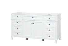 Load image into Gallery viewer, Kensington 59.5 Single in All Wood Vanity in Bright White - Cabinet Only - Bathroom Vanities Outlet