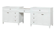 Load image into Gallery viewer, Kensington 96 inch All Wood Vanity in White - Cabinet Only - Bathroom Vanities Outlet
