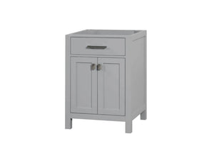 London 24 Inch- Single Bathroom Vanity in Metal Gray - Bathroom Vanities Outlet