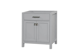 London 30 Inch- Single Bathroom Vanity in Metal Gray - Bathroom Vanities Outlet