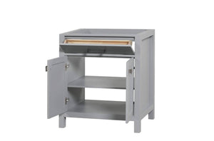 London 30 Inch- Single Bathroom Vanity in Metal Gray - Bathroom Vanities Outlet