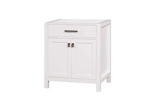 London 30 Inch- Single Bathroom Vanity in Bright White - Bathroom Vanities Outlet