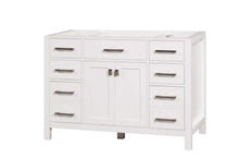 Load image into Gallery viewer, London 47.5 Inch- Single Bathroom Vanity in Bright White - Bathroom Vanities Outlet