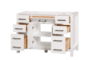 London 47.5 Inch- Single Bathroom Vanity in Bright White - Bathroom Vanities Outlet