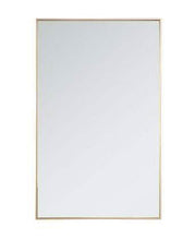 Load image into Gallery viewer, Elegant Decor Metal frame rectangle mirror 30 inch in Brass - Bathroom Vanities Outlet