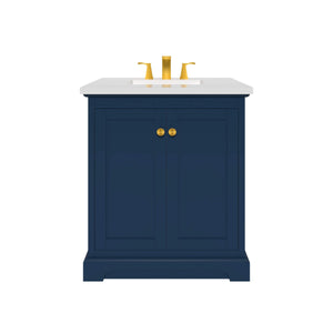 Marietta 29.5 inch Bathroom Vanity in Blue- Cabinet Only - Bathroom Vanities Outlet