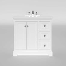 Load image into Gallery viewer, Marietta 35.5 inch Bathroom Vanity in White- Cabinet Only - Bathroom Vanities Outlet