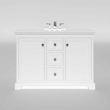 Load image into Gallery viewer, Marietta 47.5 inch Single or Double Bathroom Vanity in White- Cabinet Only - Bathroom Vanities Outlet